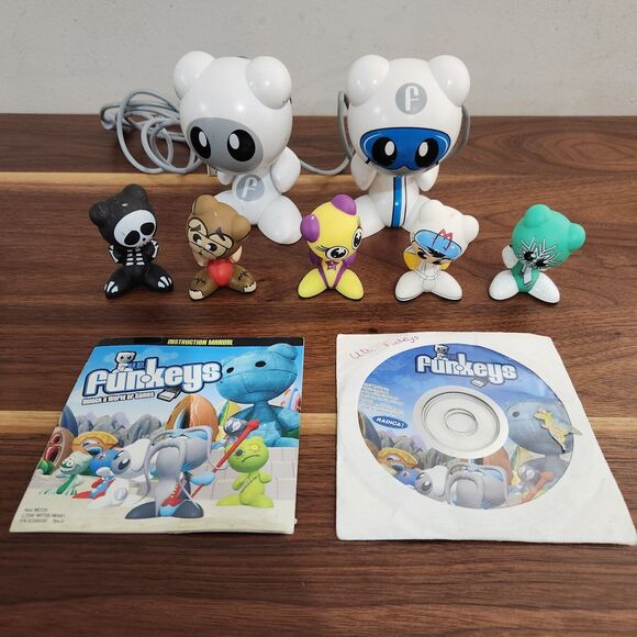 UB Funkeys PC Game Lot 2 Hubs 5 Characters Game Manual